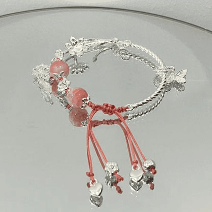 Adjustable Gemstone Charm Bracelet Acalora
