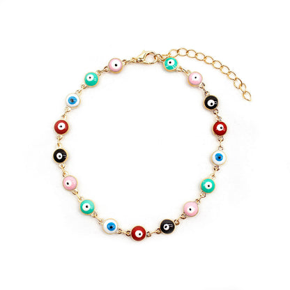 Colorful Evil Eye Charm Bracelet Acalora 1788164266