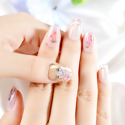 Artistic Cherry Blossom Press-On Nails Acalora