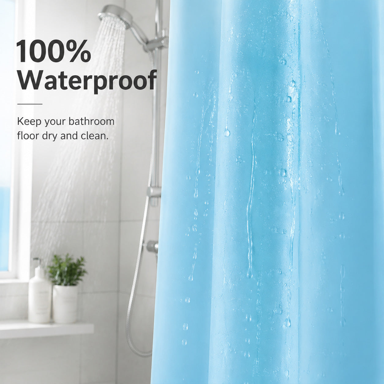 Waterproof Fabric Shower Curtain