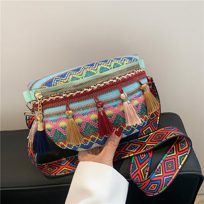 Colorful Embroidered Crossbody Bag Acalora