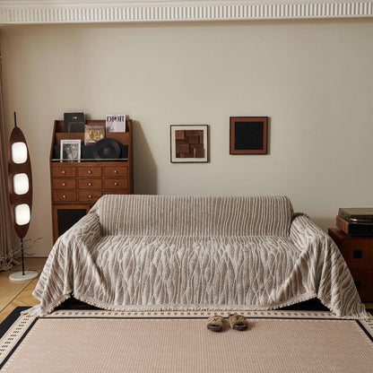 Textured Woven Sofa Cover