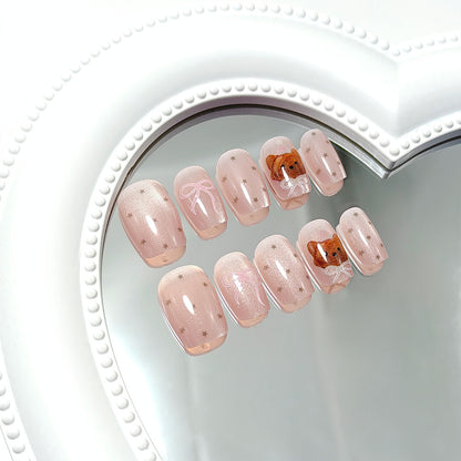 Artificial nails with playful motif decorations Acalora