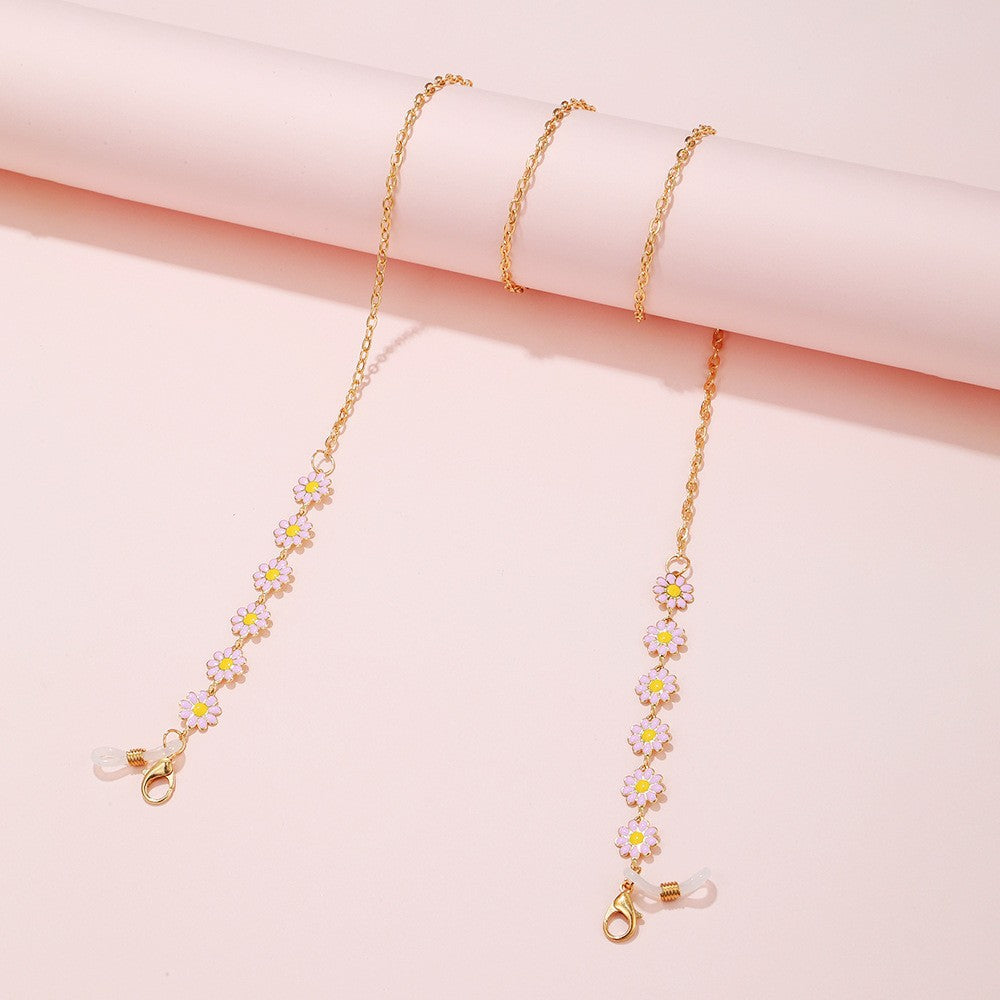 Floral Charm Eyewear Chain Acalora