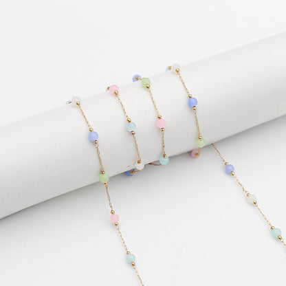 Elegant Beaded Eyewear Retainer Chain Acalora