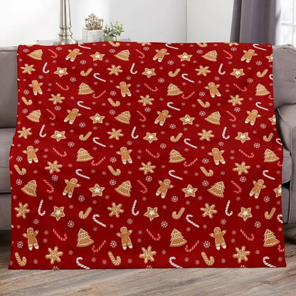 Holiday-Themed Fleece Throw Blanket