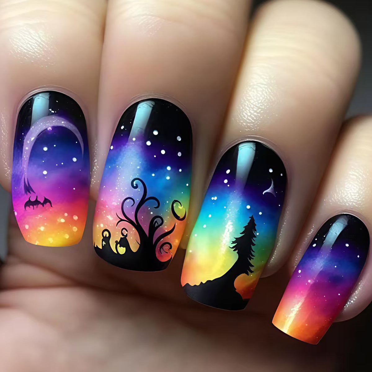 Cosmic Fantasy Nail Art Acalora