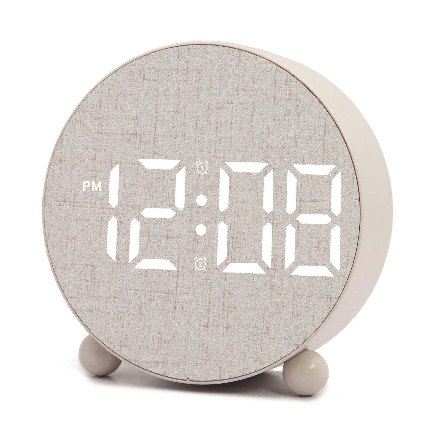 Digital Alarm Clock with Large LED Display and Temperature Display
