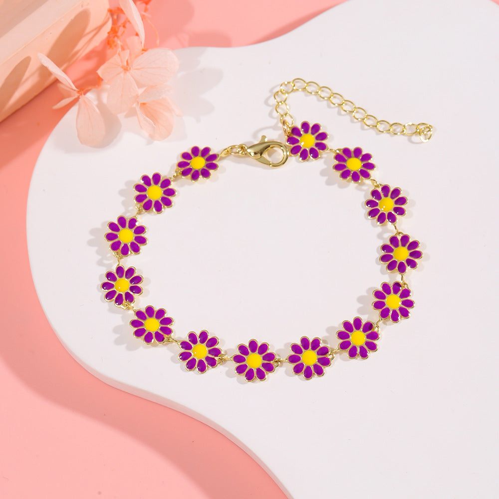Floral Charm Bracelet Acalora