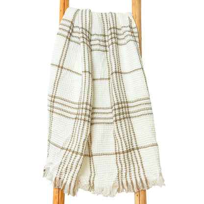 Soft Cotton Waffle Weave Blanket