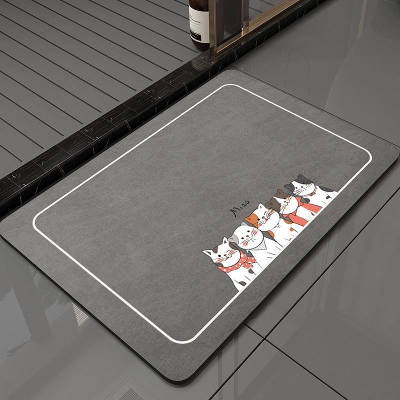 Cat-Themed Decorative Entry Mat