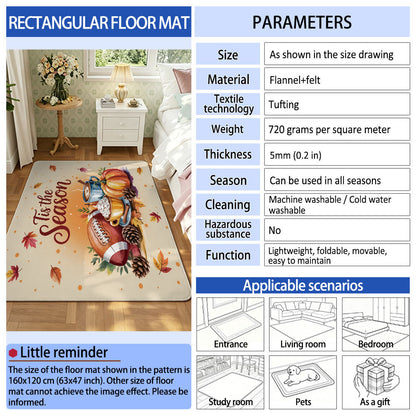 Unisex Halloween-Themed Area Rug