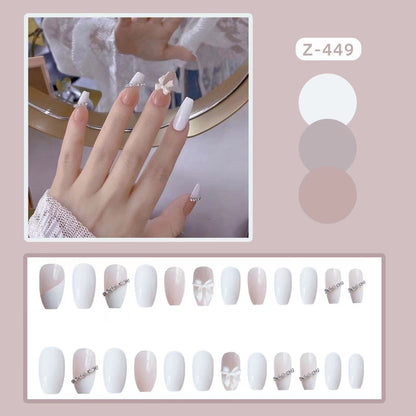 Sparkling Rhinestone Press-On Nail Set Acalora
