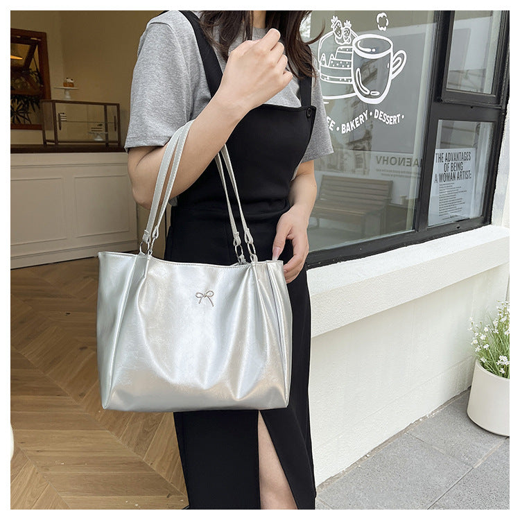 Elegant Glossy Hobo Handbag Acalora