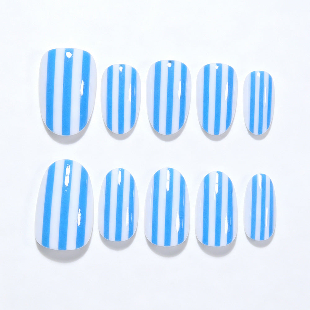 Stylish Striped Nail Art Tips Acalora