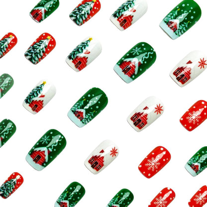 Holiday-Themed Festive Nail Art Acalora