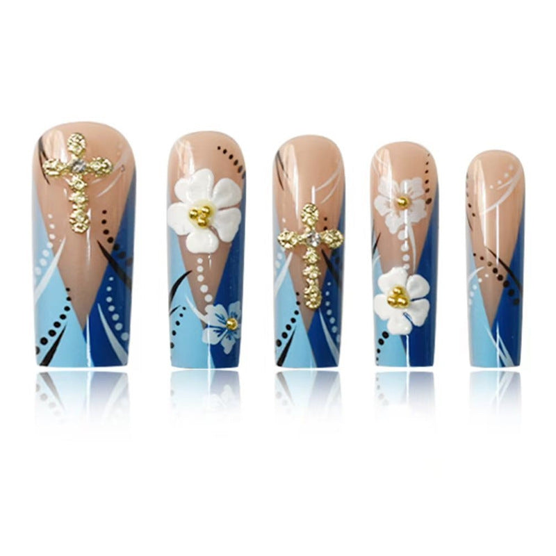 Decorative 3D Floral Nail Art Extensions Acalora