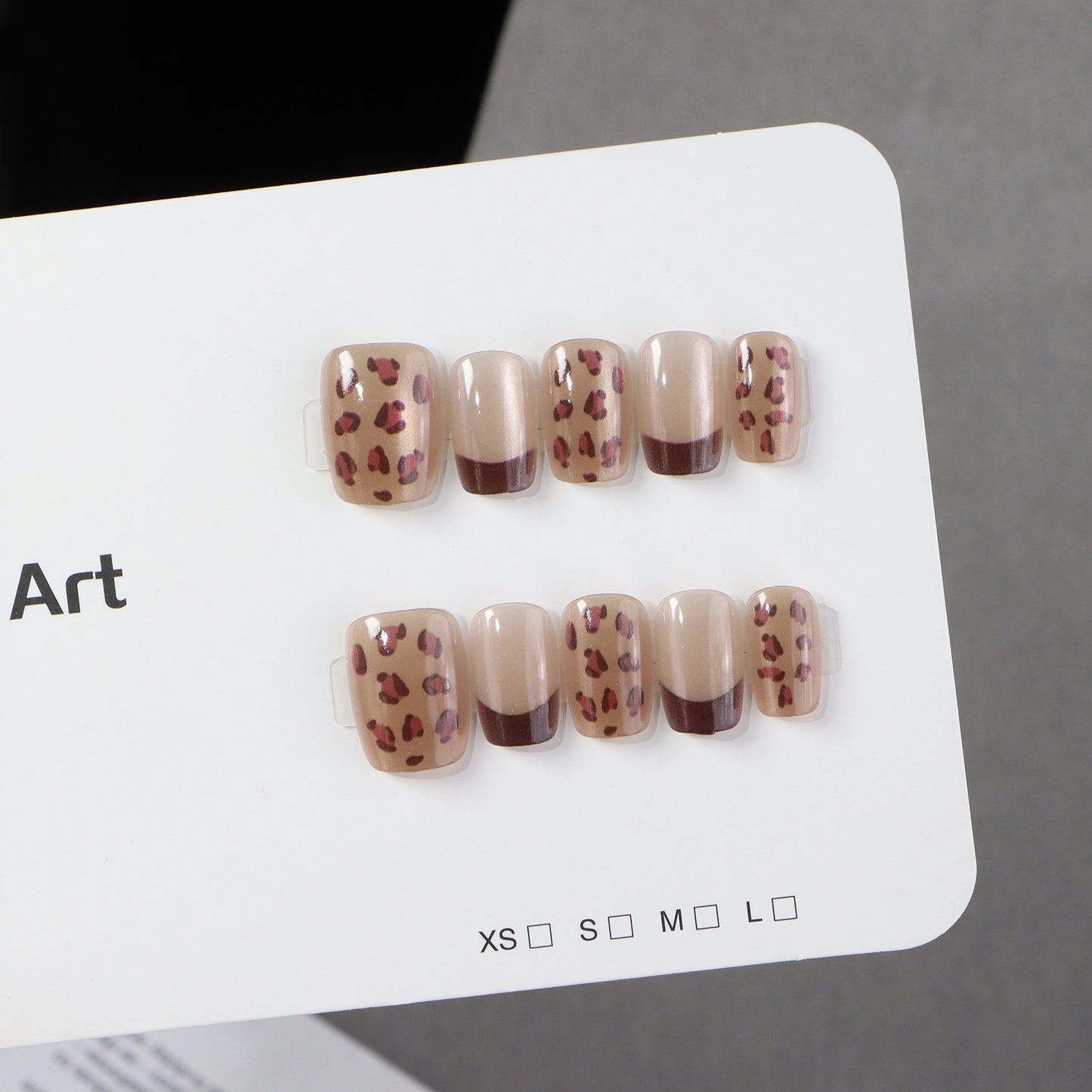 Animal Print Press-On Nail Set Acalora