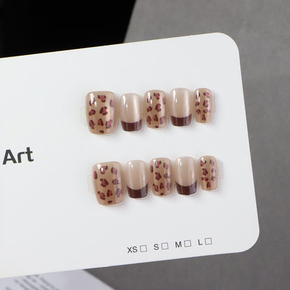Animal Print Press-On Nail Set Acalora