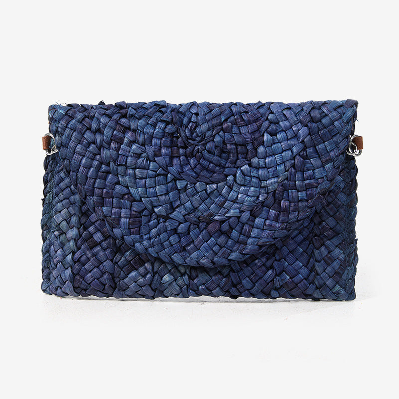 Women's Handmade Braided Natural Material Shoulder Bag Karnz