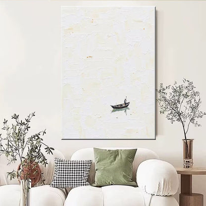 Seascape Textured Canvas Wall Art