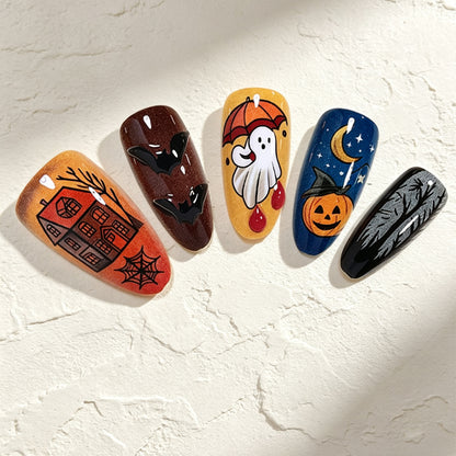 Halloween-Themed Nail Art Design Acalora