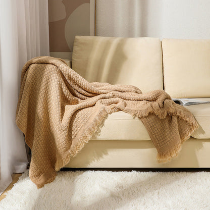 Textured Luxury Throw Blanket
