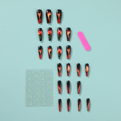 Artificial nails with floral accent Acalora 1788541978