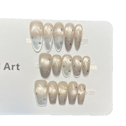 Cosmic Star-Accent Press-On Nail Set Acalora