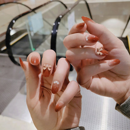 Festive Holiday Themed Press-On Nail Art Acalora