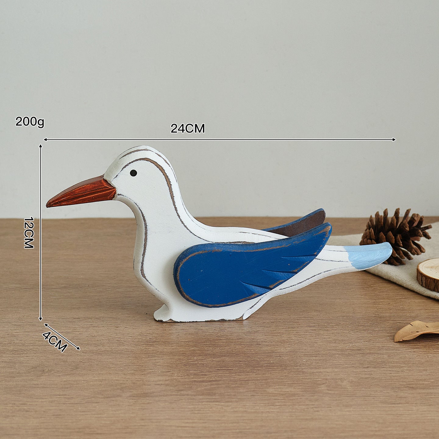 Coast Seagull Sculpture Accent