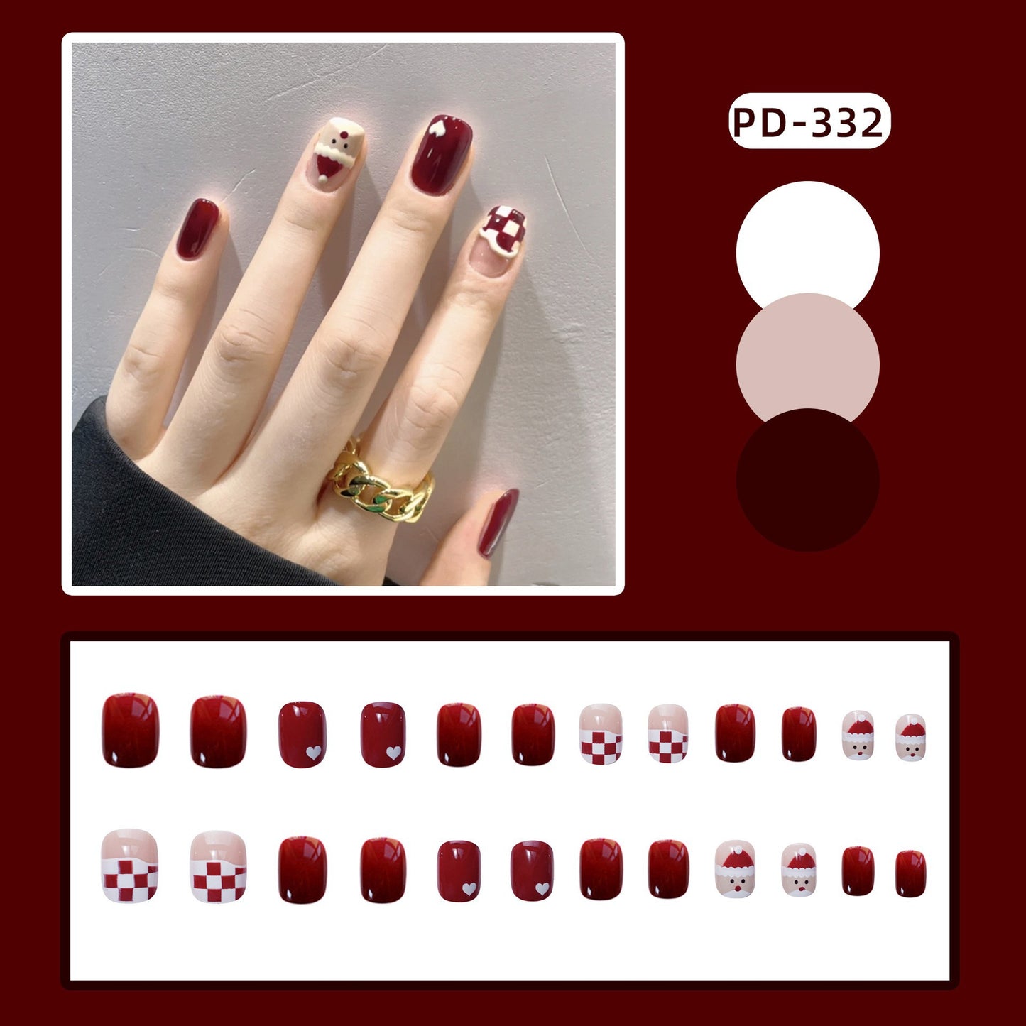 Artistic Press-On Nail Set Acalora