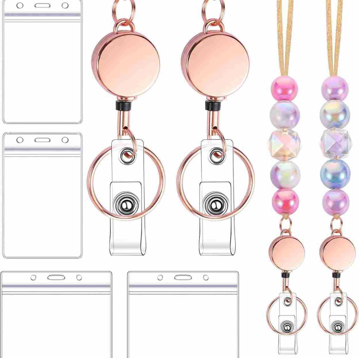 Decorative Beaded ID Badge Lanyard Acalora