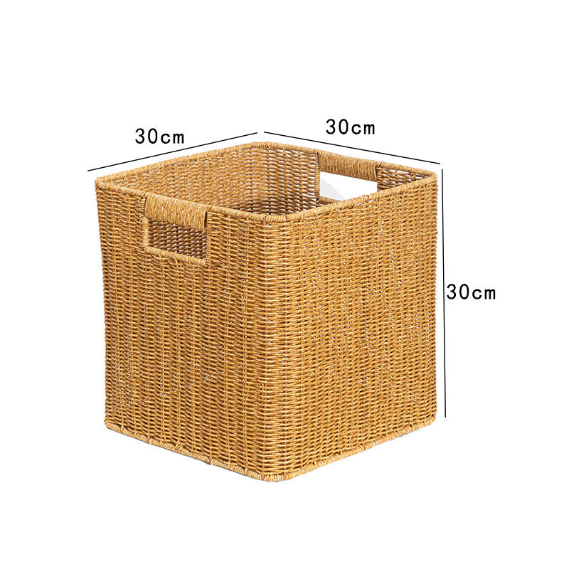 Rustic Decorative Basket Made of Natural Fibers Acalora