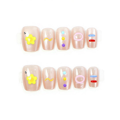 Thematic Artistic Press-On Nail Set Acalora