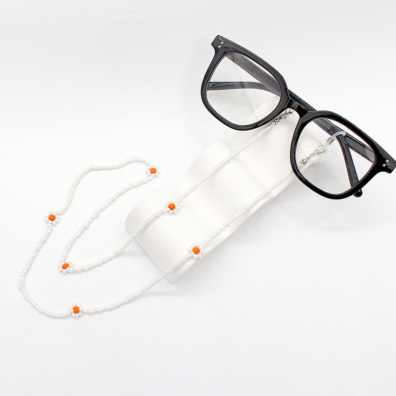 Floral Beaded Eyewear Chain Acalora