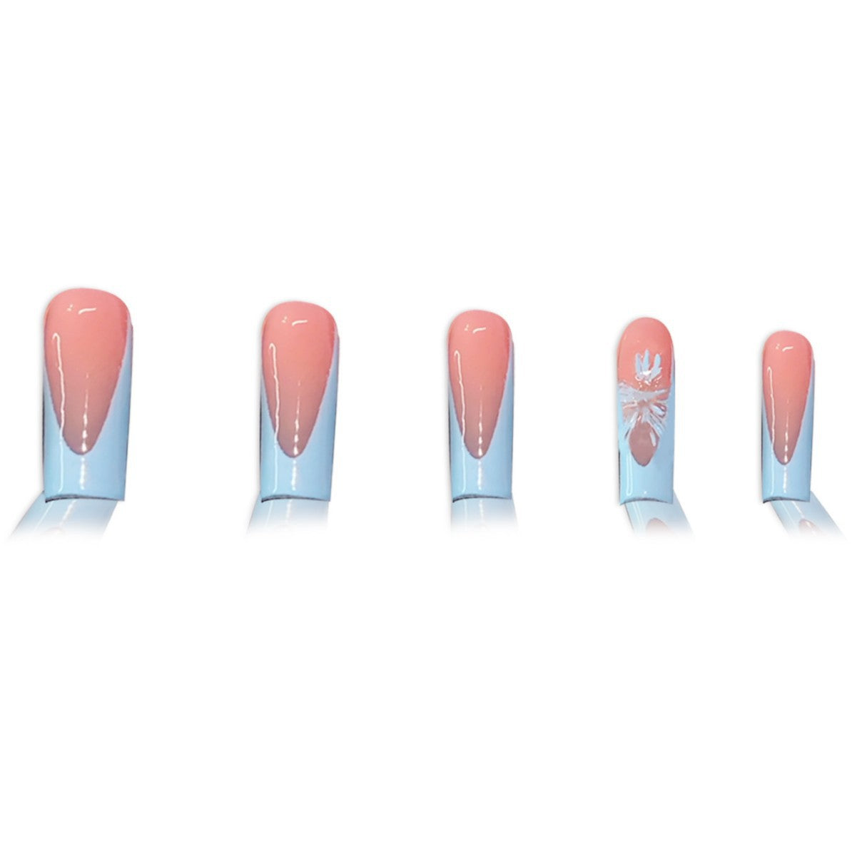 Artistic Press-On Nail Design Acalora