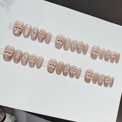 Designer Butterfly-Themed Press-On Nail Set Acalora