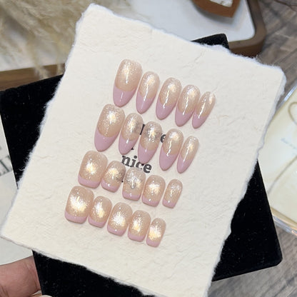 Dreamy Glittery Press-On Nail Set Acalora