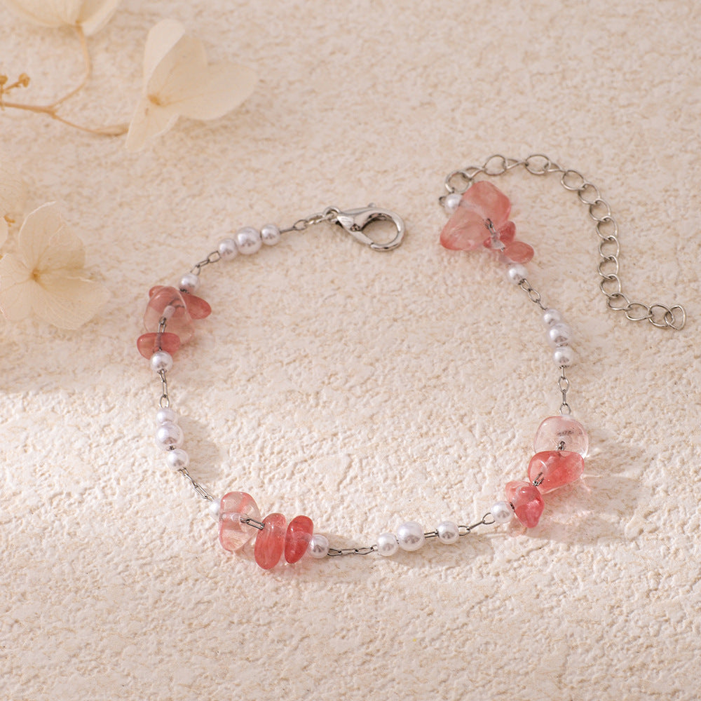 Chic Pearl and Gemstone Bracelet Acalora