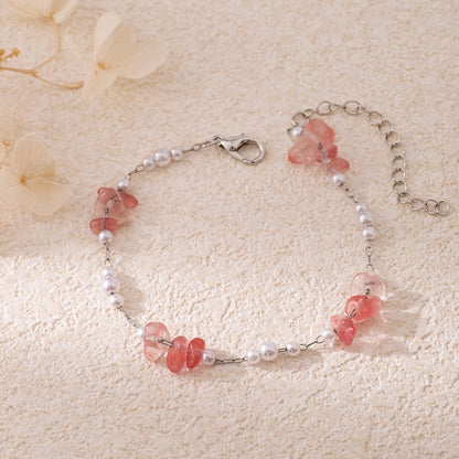 Chic Pearl and Gemstone Bracelet Acalora