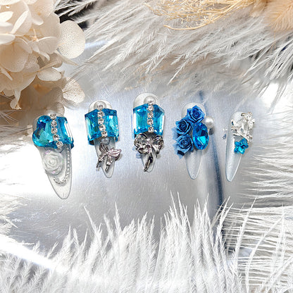 Nail Art Set with Glamorous Decorations Acalora