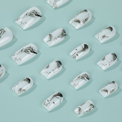 Artificial nails in an elegant minimalist style Acalora