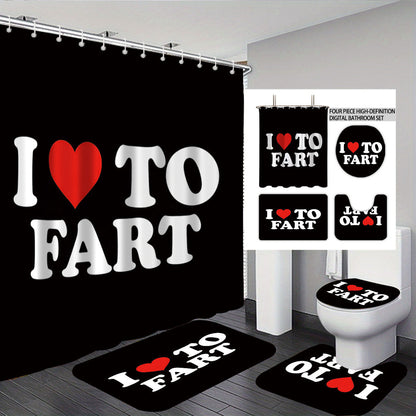Bathroom Rules Digital Bathroom Décor Set