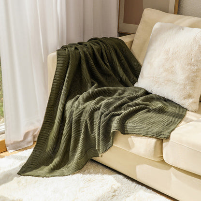Cozy Knitted Throw Blanket