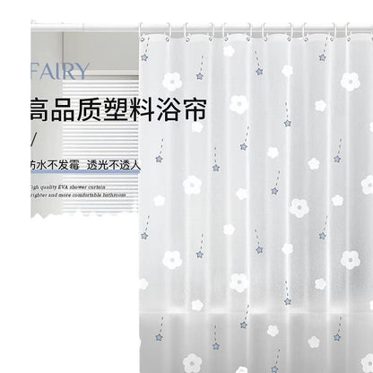 Delicate Floral Pattern Shower Curtain