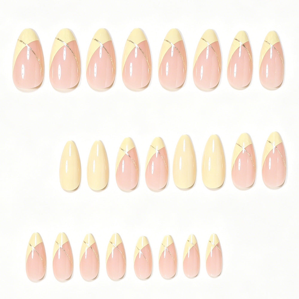 Elegant French Tip Nail Art Set Acalora