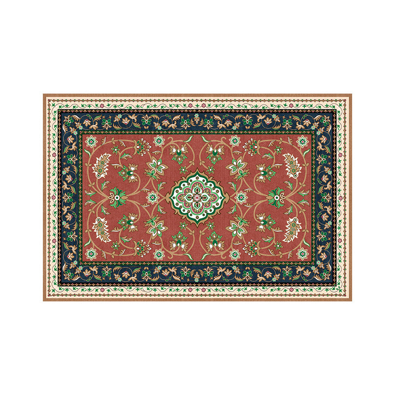 Floral-Patterned Luxury Bath Mat Acalora