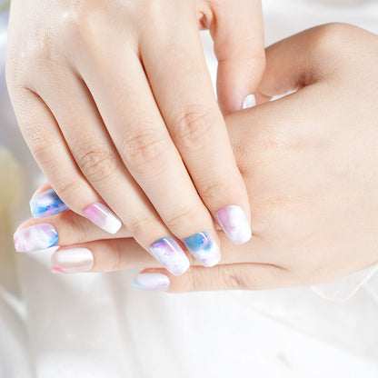 Artistic Watercolor Press-On Nails Acalora