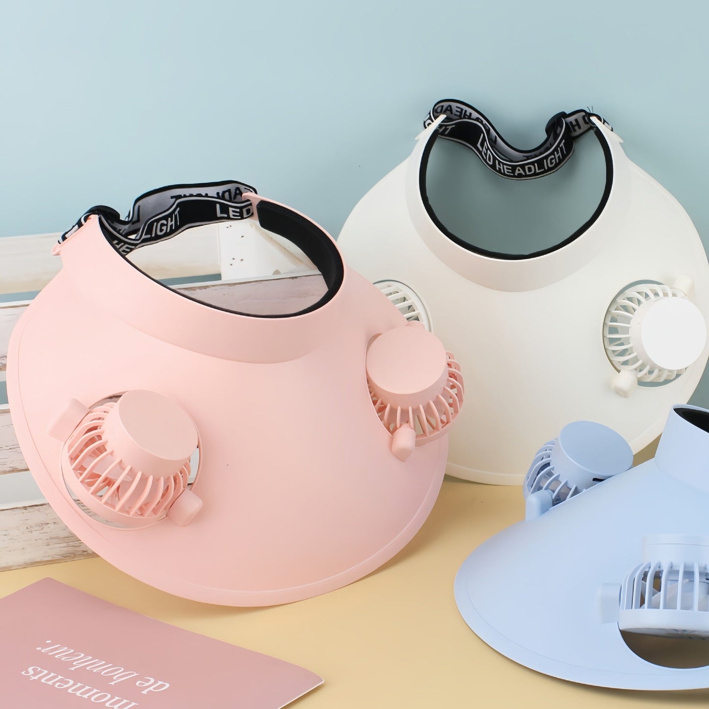 Women's Wearable Cooling Cap with Fans Bowlift